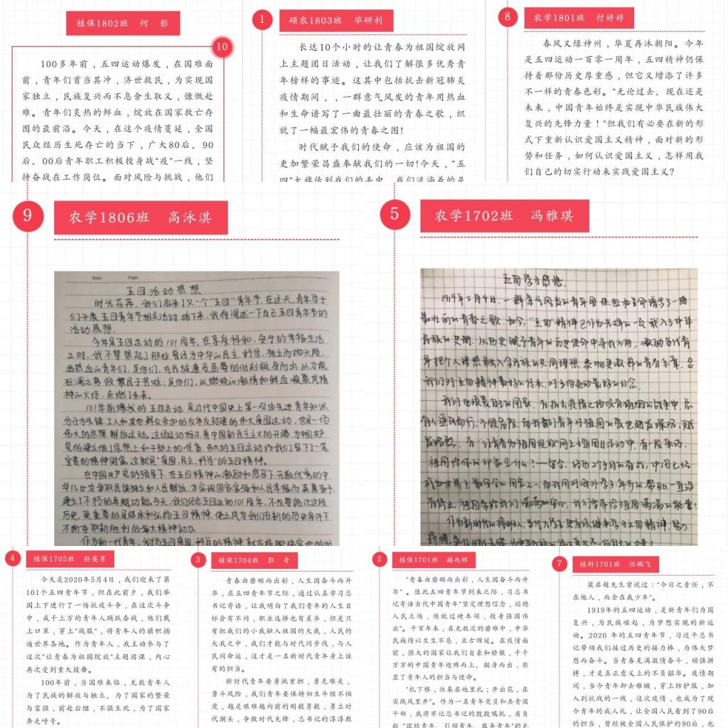 学生发表感想